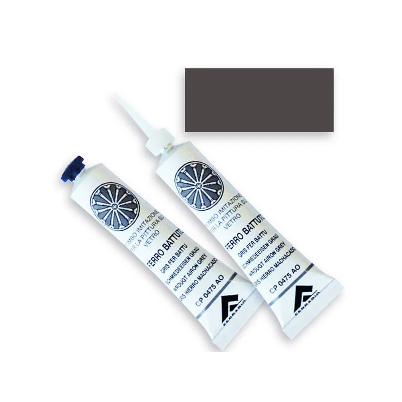 Ferrario kontúrfesték, nem kiégethető, színes, 20 ml - szürke, 01