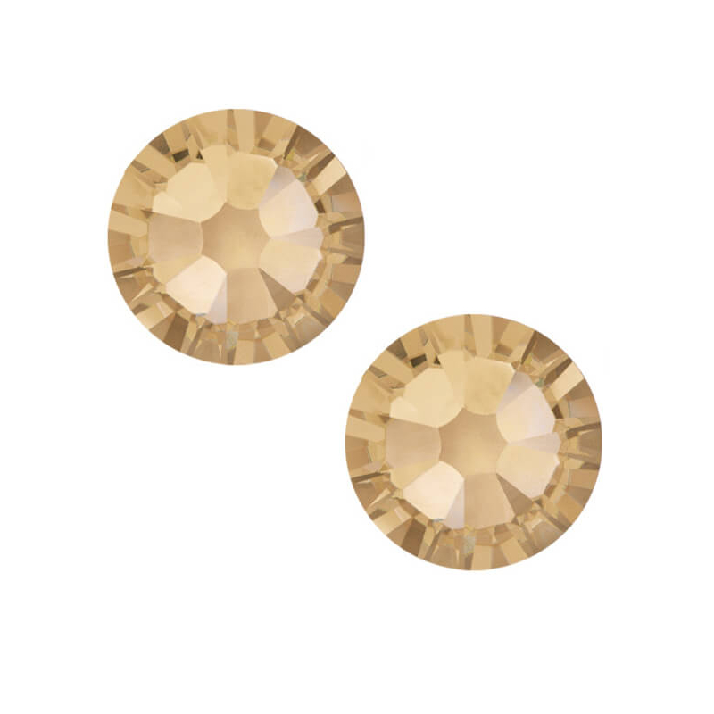 2038 Swarovski Xilion Rose Hotfix vasalható kristály, SS10 (2,8 mm) - Crystal Golden Shadow