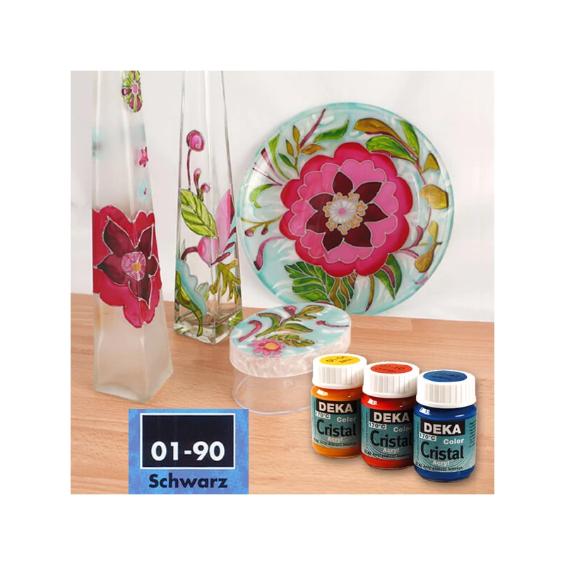 Deka Color Cristal üvegfesték 25 ml - 90 fekete