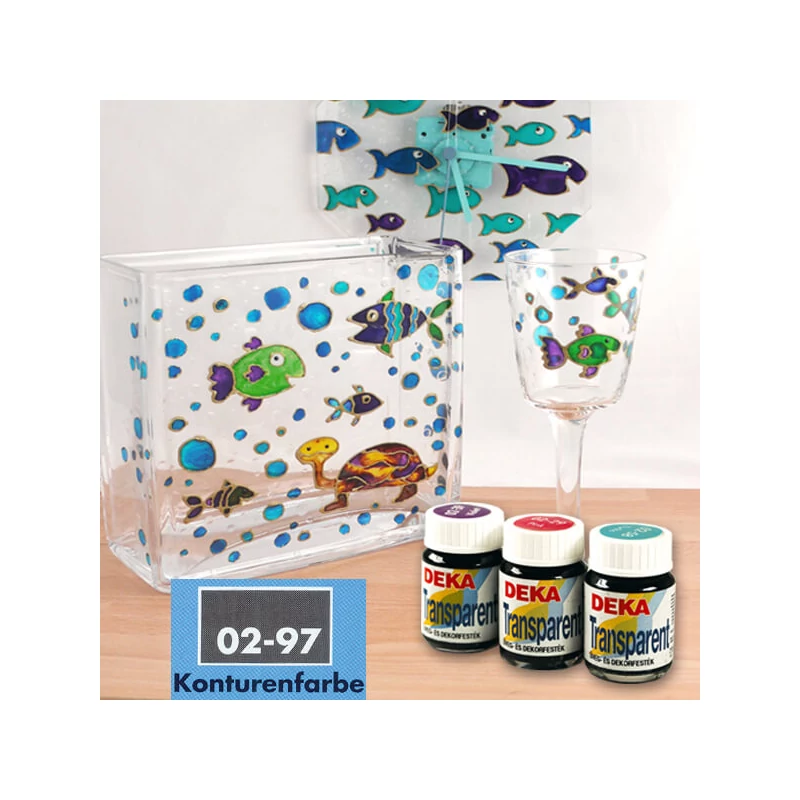 Deka Transparent oldószeres üvegfesték 25 ml - 97 kontúrszín