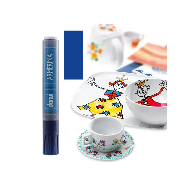 Porcelánfilc, Armerina, Darwi - sötétkék