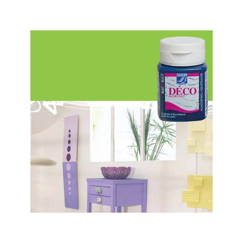 Deco Matt akrilfesték, 50 ml - fluo green