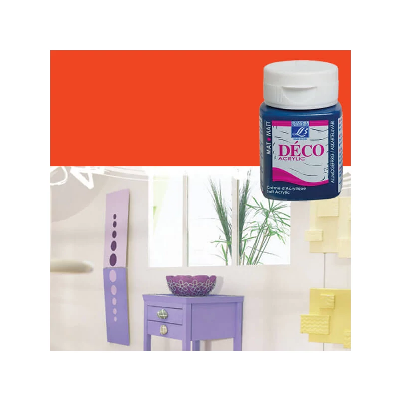 Deco Matt akrilfesték, 50 ml - intense red