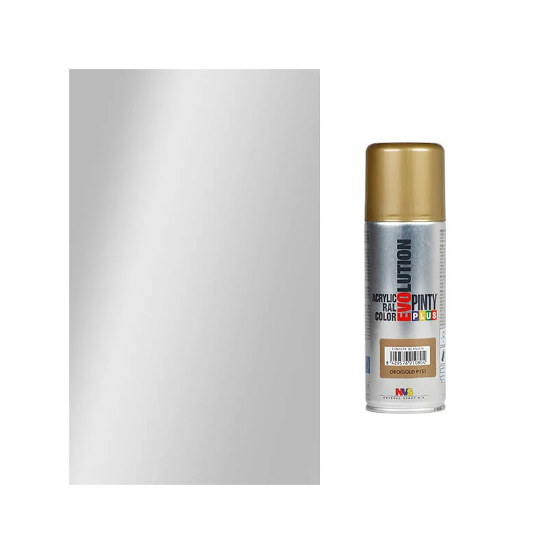 Akrilfesték spray, EVOLUTION fényes, 200 ml - P150 ezüst