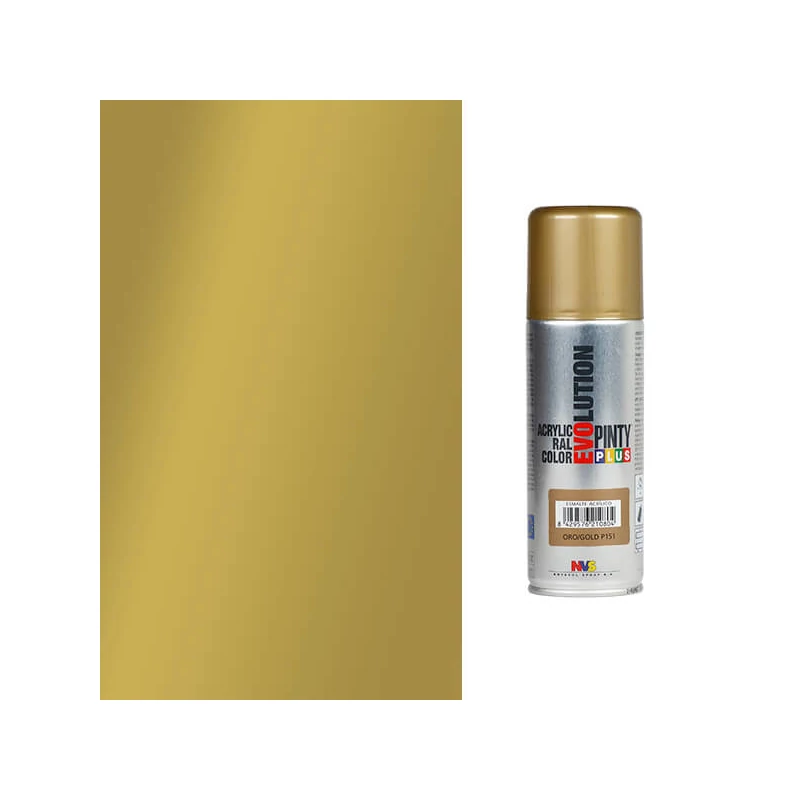 Akrilfesték spray, EVOLUTION fényes, 200 ml - P151 arany
