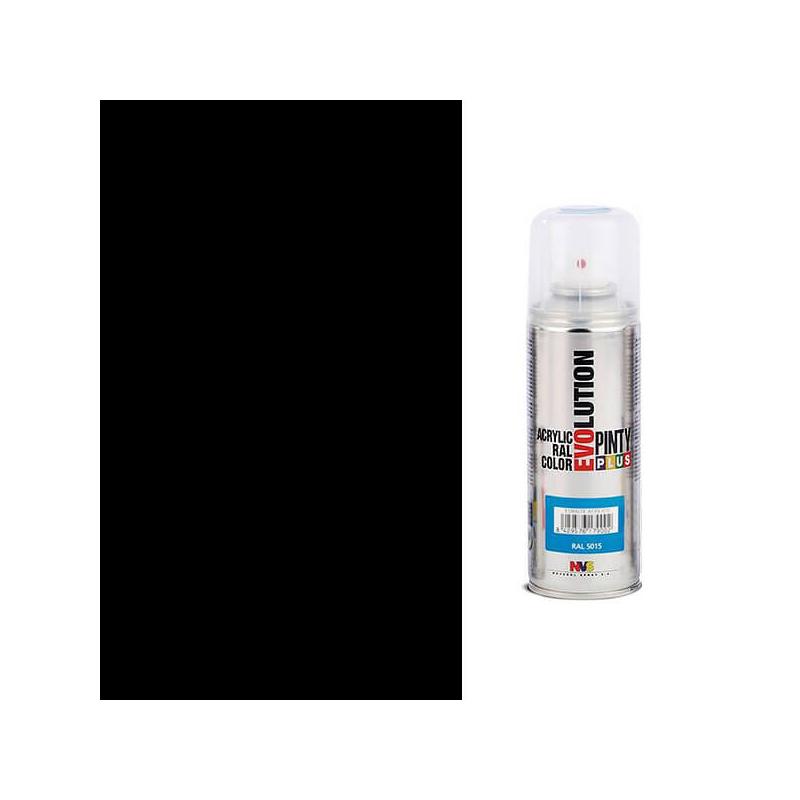 Akrilfesték spray, EVOLUTION selyemfényű, 200 ml - 9005 fekete