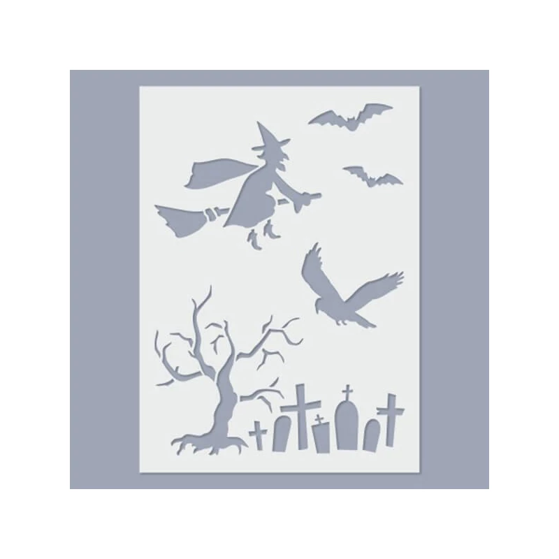 Stencil, 15x20 cm - Halloween 1