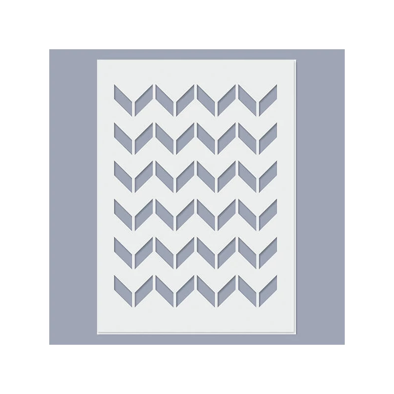 Stencil, 15x20 cm - Chevron