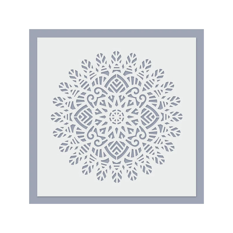 Stencil, 24,5x24,5 cm - Mandala 02