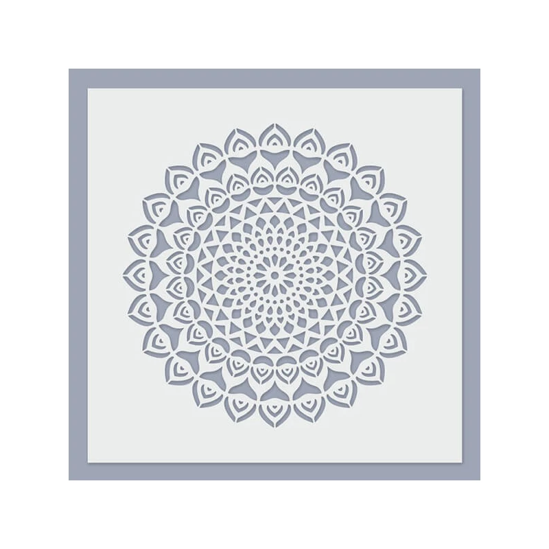 Stencil, 24,5x24,5 cm - Mandala 07