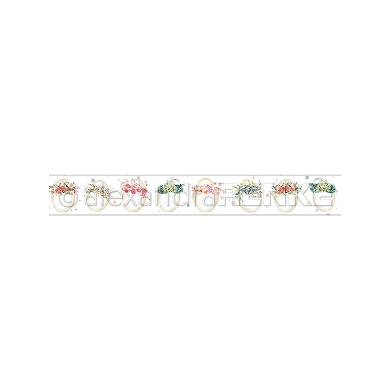 Washi tape, 30 mm, 10 m - Eggs & wreaths