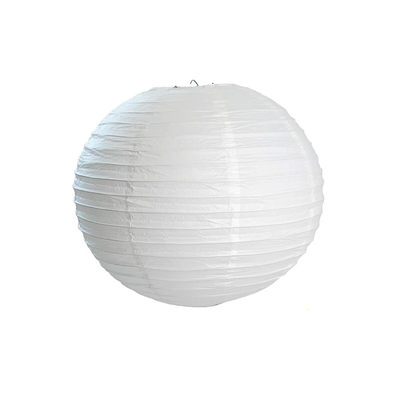 Lámpabúra, rizspapír, 40 cm - fehér