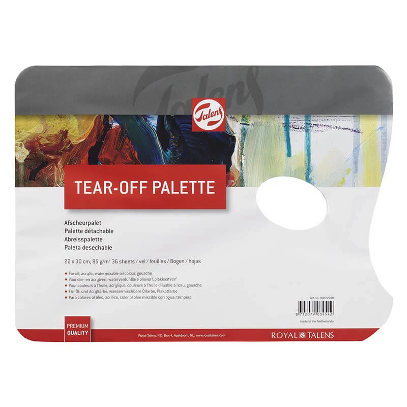 Talens Tear-Off papír festőpaletta tömb, 36 lap - 22x30 cm