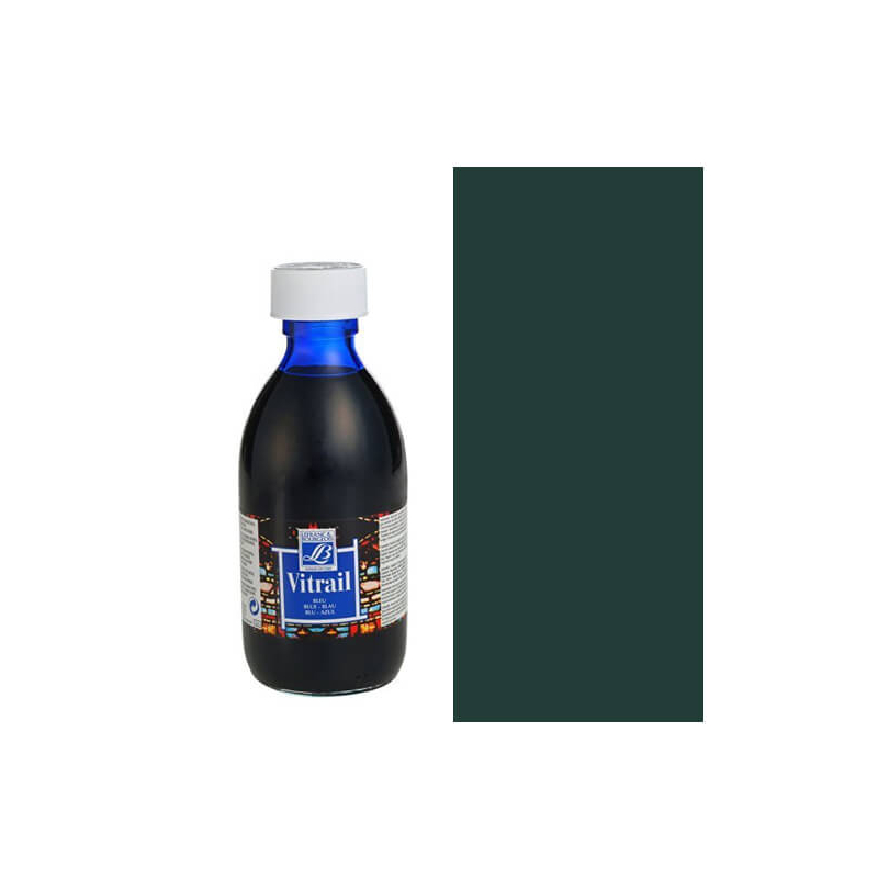 Vitrail gyantaalapú üvegfesték, 250 ml - fekete