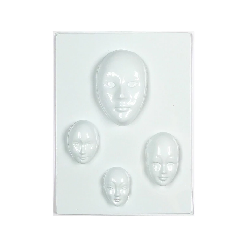 Hobbyművész öntőforma - maszkok, 4 db, 6-9 cm