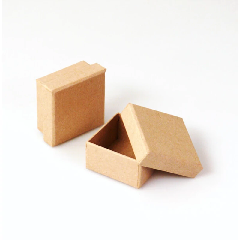 Papírmasé doboz, négyzet - 5x5x2,5 cm, pici doboz