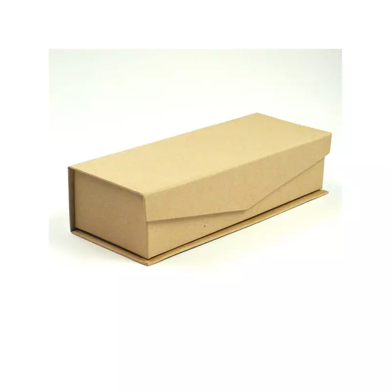 Papírmasé doboz, tolltartó - 20x8x5 cm, mágneszáras