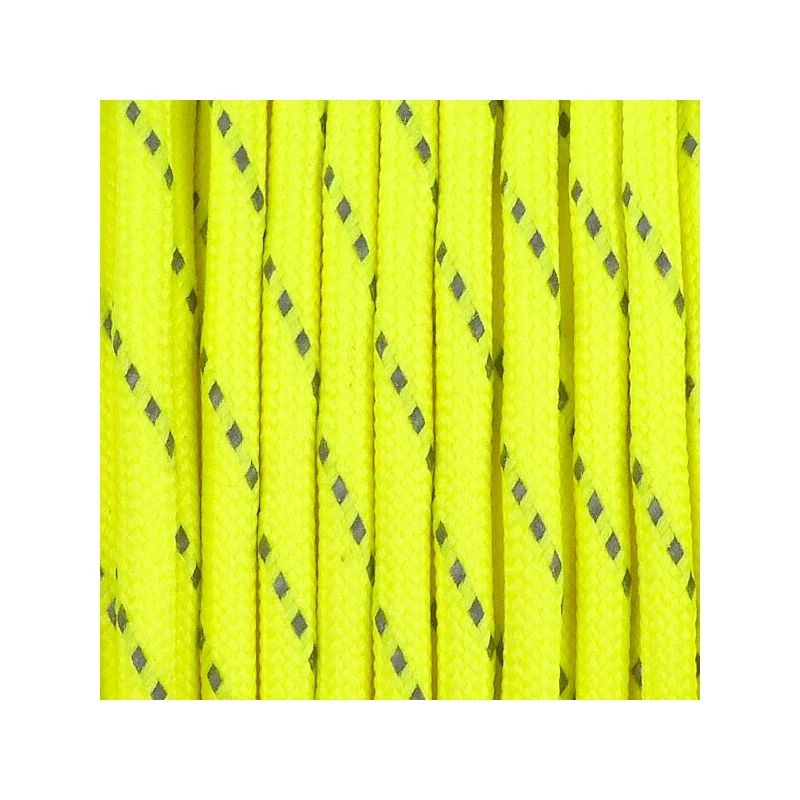 Paracord 550, méterben, 4 mm - fényvisszaverő - fluor zöld