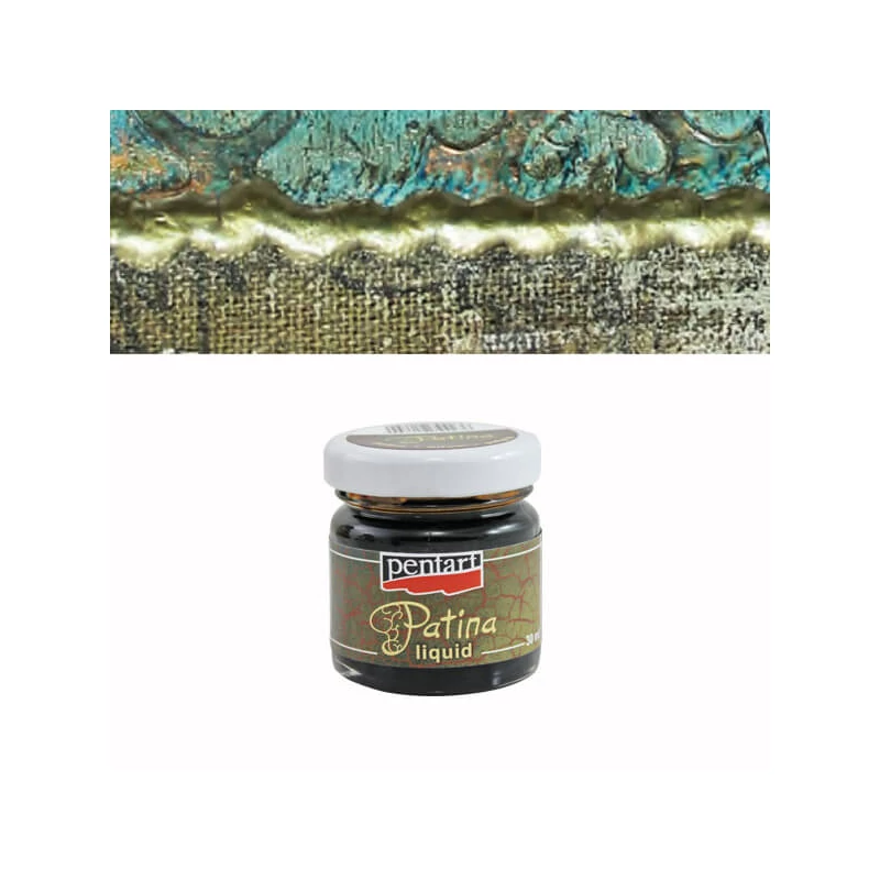 Pentart folyékony patina, 30 ml - bitumenes