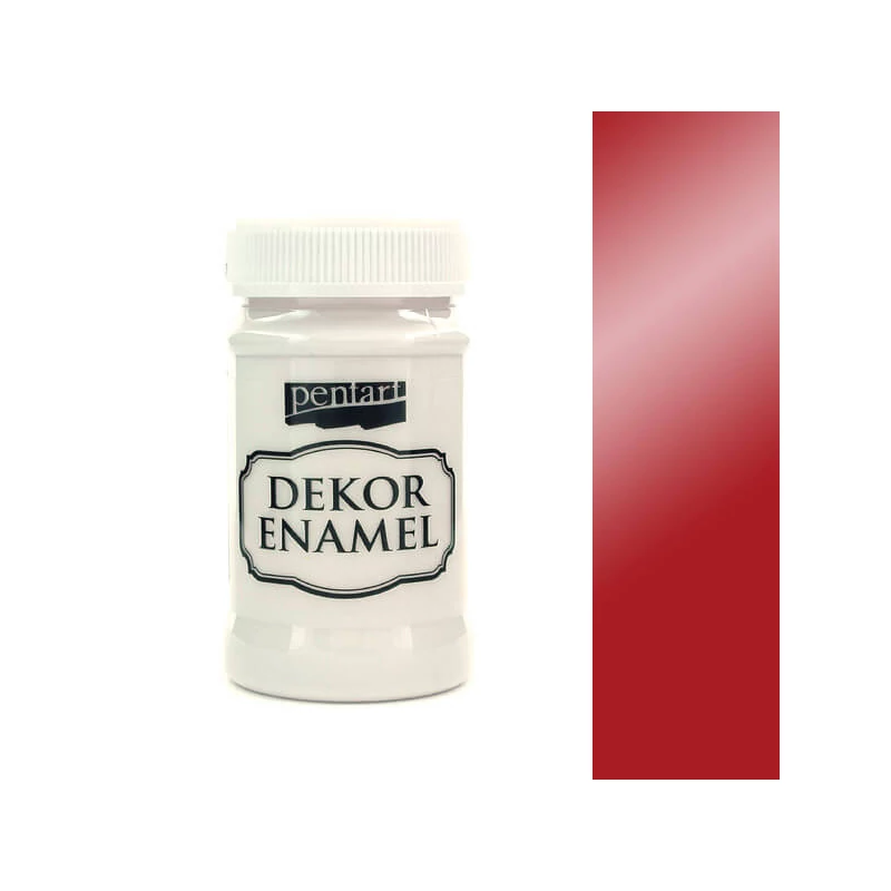 Dekor zománcfesték, 100 ml - piros