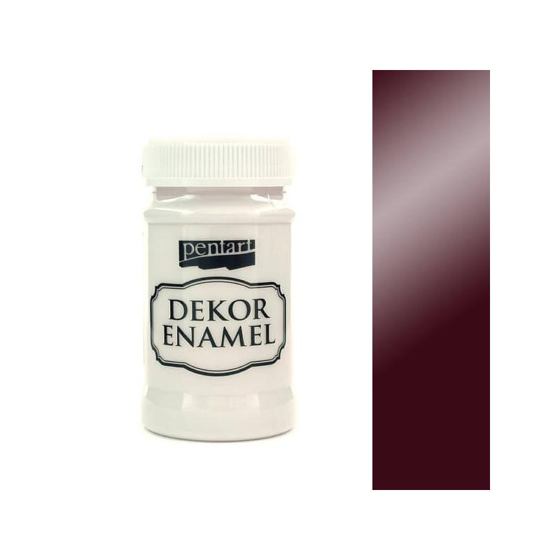 Dekor zománcfesték, 100 ml - bordó