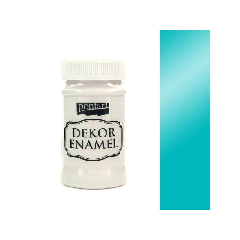 Dekor zománcfesték, 100 ml - türkizkék