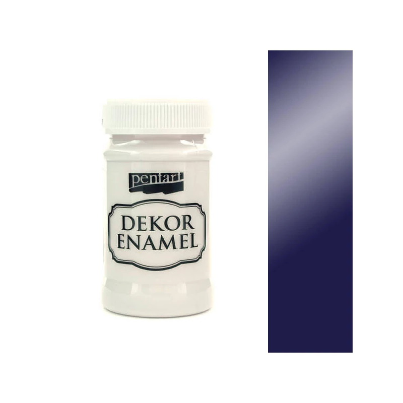 Dekor zománcfesték, 100 ml - sötétkék