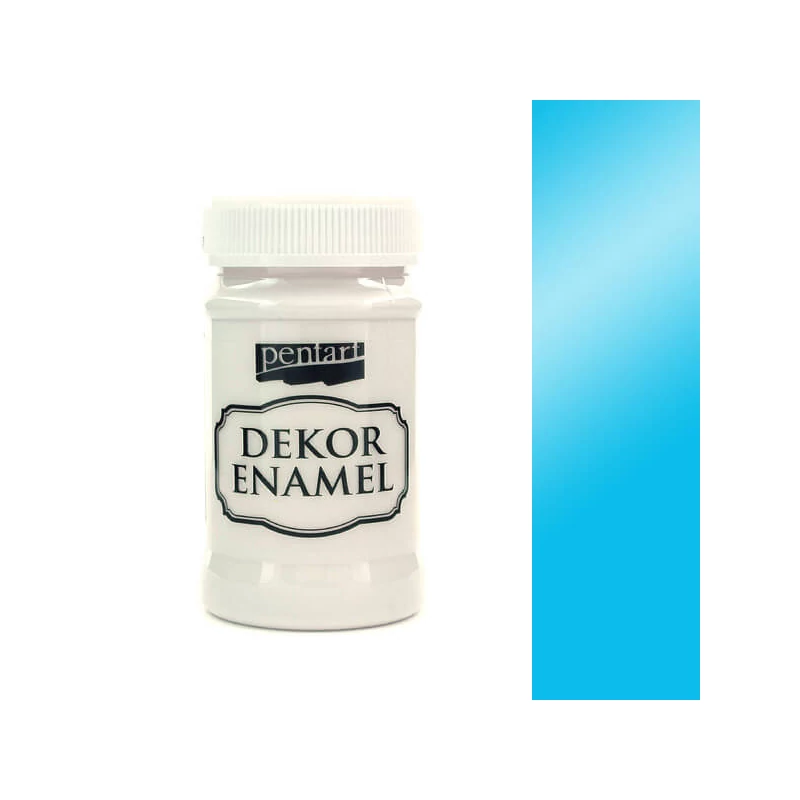 Dekor zománcfesték, 100 ml - világoskék