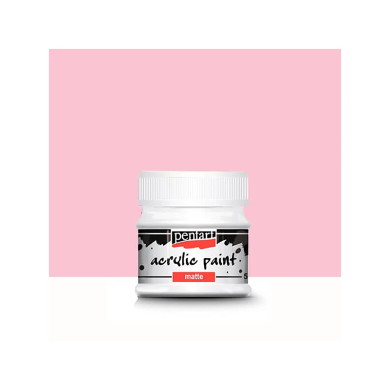 Pentart matt akrilfesték, 50 ml - rózsaszín