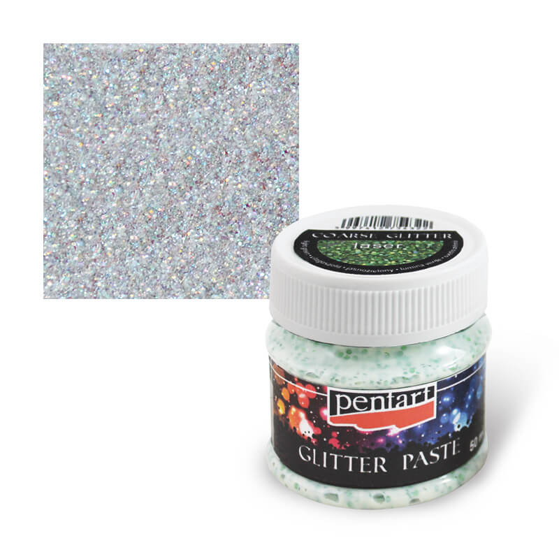 Glitterpaszta finom, 50 ml - szivárvány