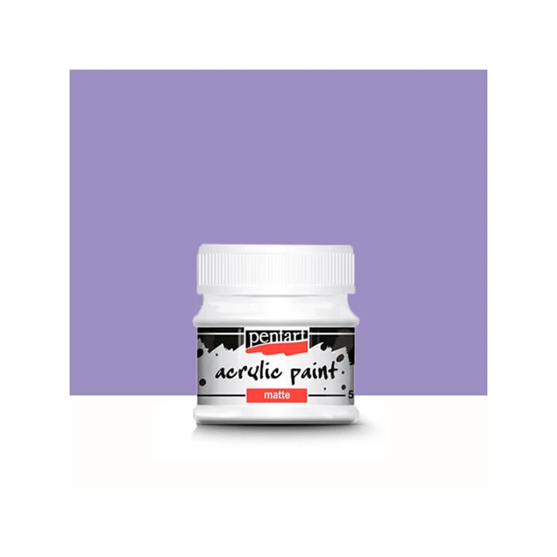 Pentart matt akrilfesték, 50 ml - világoslila