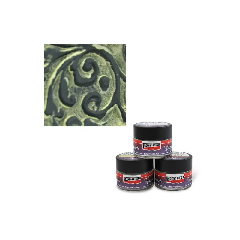 Pentart chameleon viaszpaszta, 10 ml - fehérarany