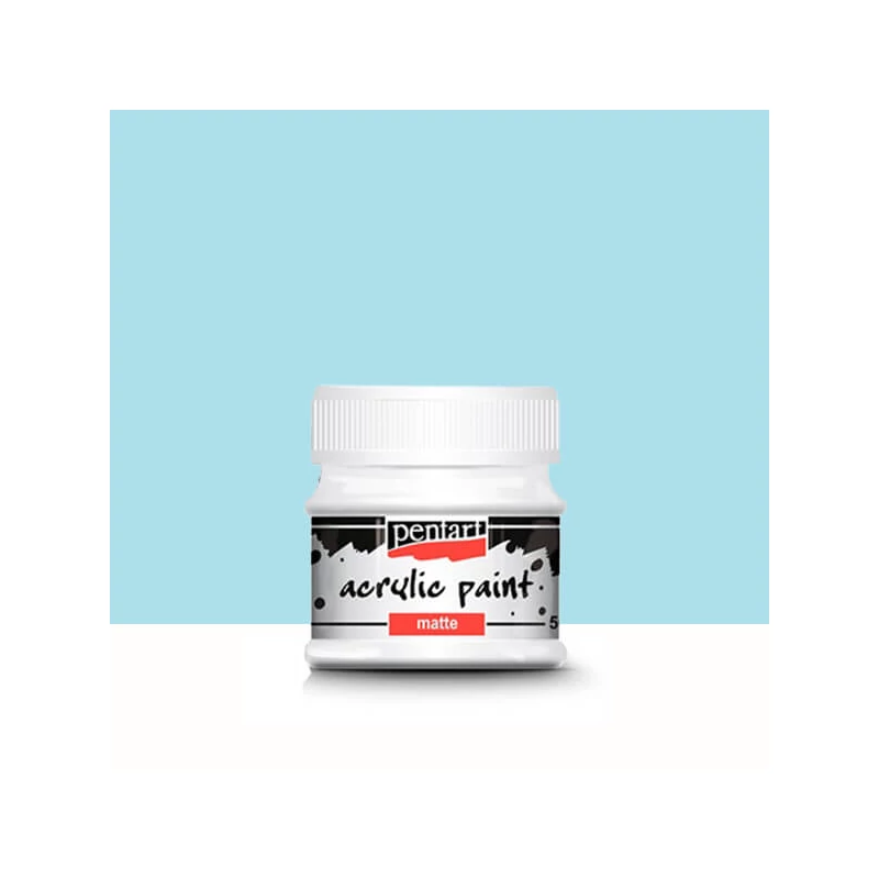 Pentart matt akrilfesték, 50 ml - jégkék