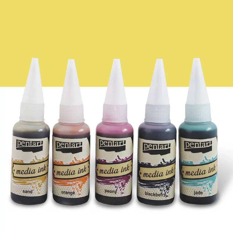Pentart Media ink, tintafesték, 20 ml - napsugár