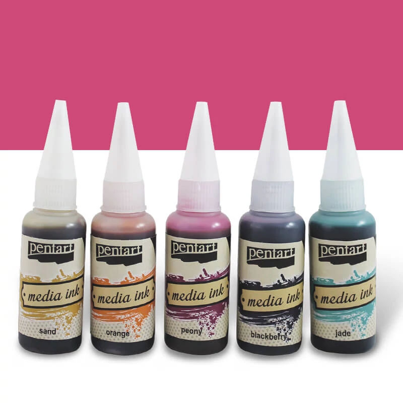 Pentart Media ink, tintafesték, 20 ml - pipacs