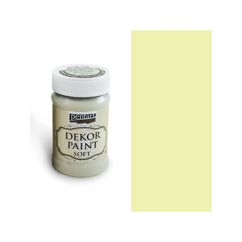 Pentart Dekor Paint Chalky, 100 ml - sárga