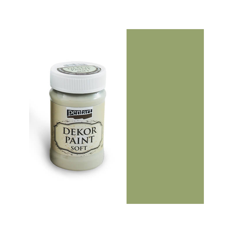 Pentart Dekor Paint Chalky, 100 ml - olíva