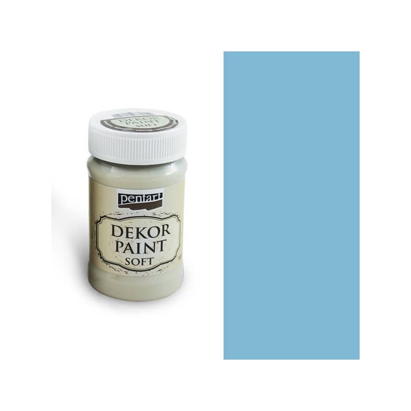 Pentart Dekor Paint Chalky, 100 ml - lenkék