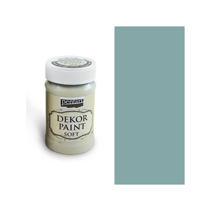 Pentart Dekor Paint Chalky, 100 ml - country-kék