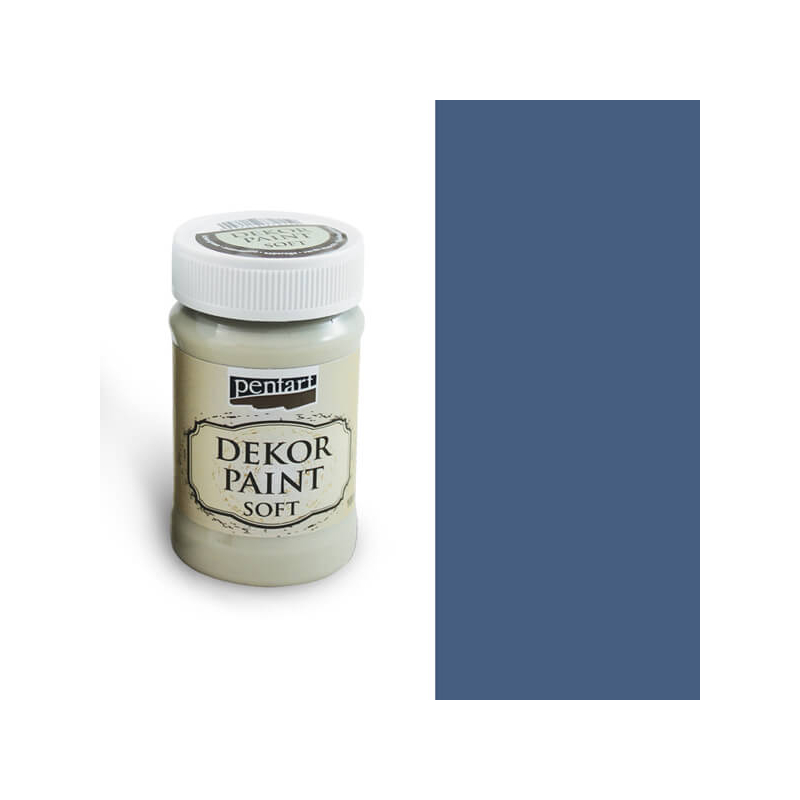 Pentart Dekor Paint Chalky, 100 ml - farmerkék