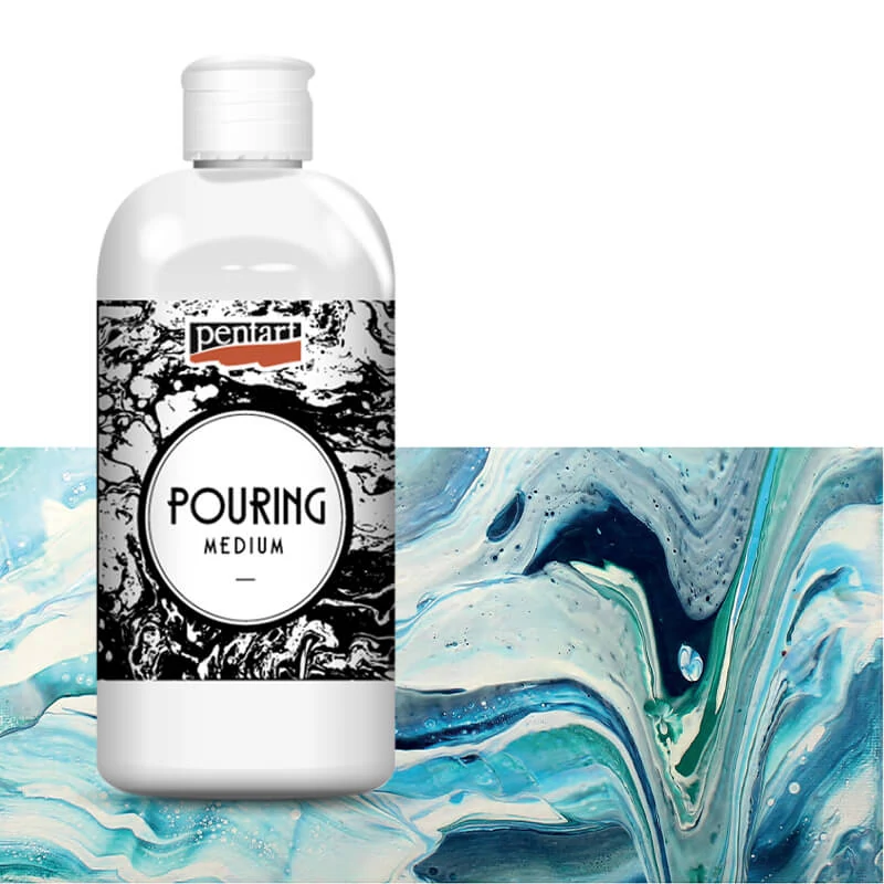Pentart Pouring médium, üvegfesték hígító, 500 ml