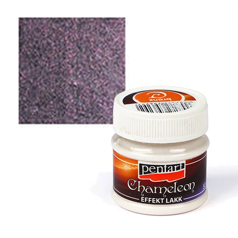Pentart chameleon effekt lakk, 50 ml - bronz