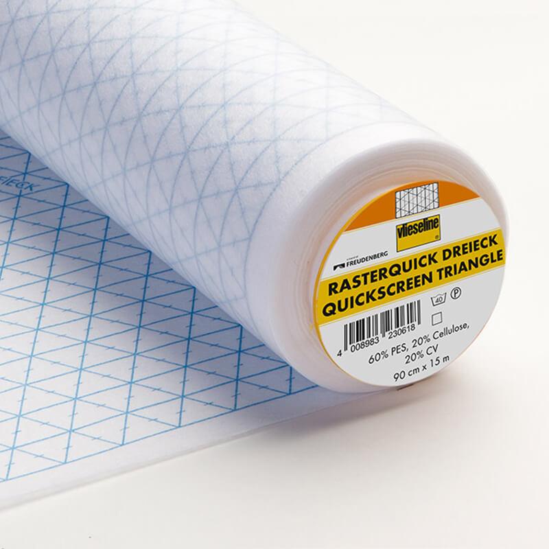 Vlieseline Rasterquick Dreieck 53256621 - papírra varrás, 90 cm széles