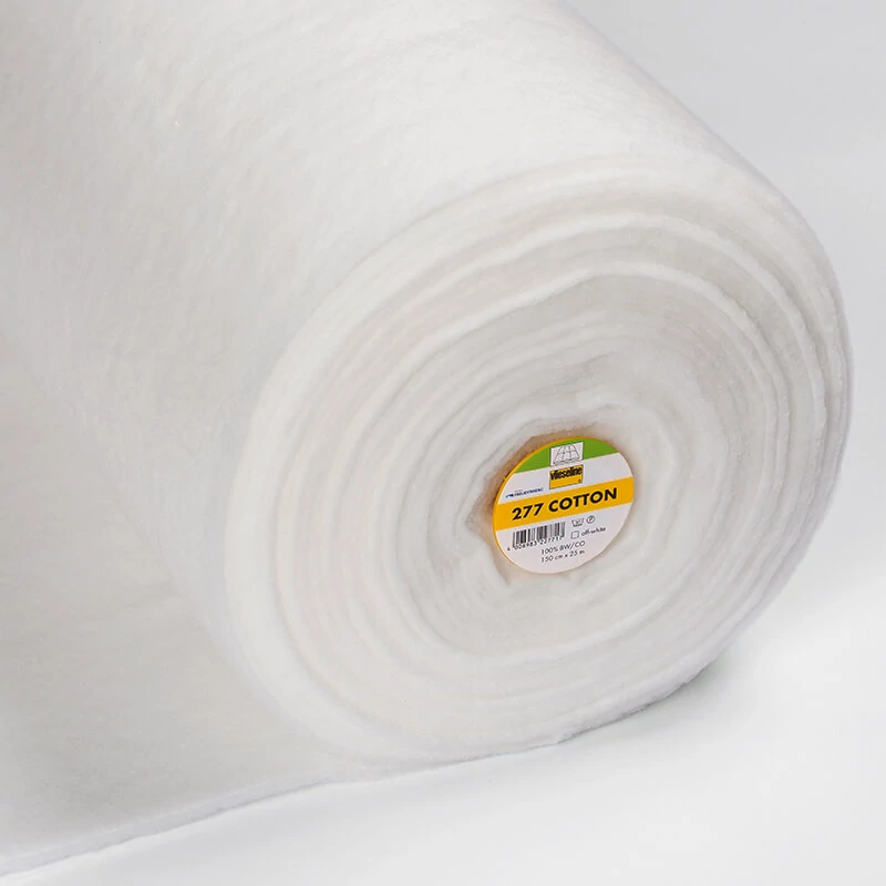 Vlieseline 277 53419006 - takaró vlies, 150 cm széles, pamut, fehérített
