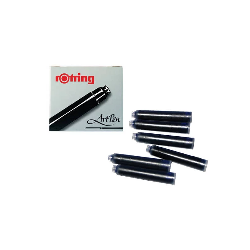 Rotring, ArtPen tintapatron, fekete, 6 db, R598217
