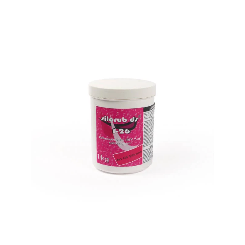 Kétkomponensű (RTV-2) szilikongumi formakészítéshez, Silorub DS - F-26, 1000 g
