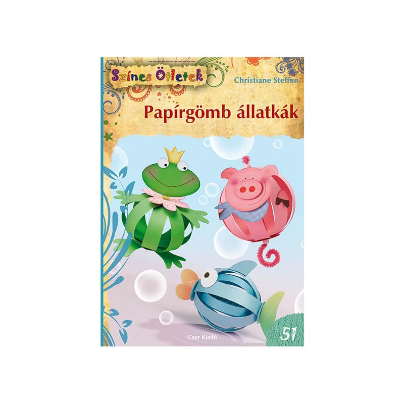 Színes ötletek 51. - Papírgömb állatkák