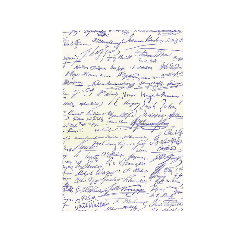 Tassotti decoupage papír - aláírások, híres emberek