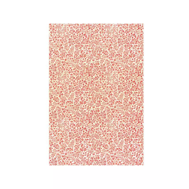 Tassotti decoupage papír - apró virágszőnyeg piros