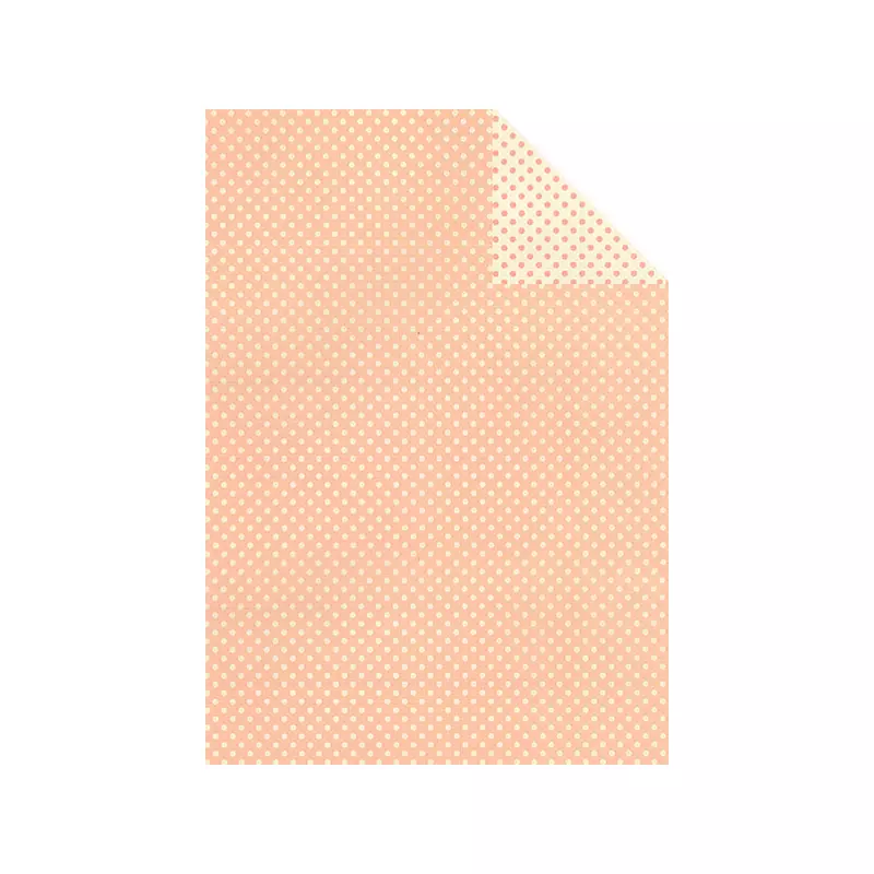 Tassotti decoupage papír - kétoldalas pöttyös, rózsaszín